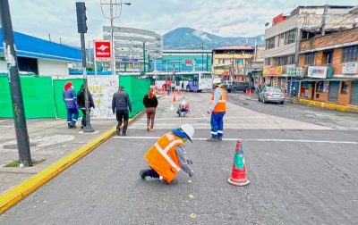 Inician trabajos en la zona Metro de Quito Estación El Recreo