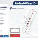 La rehabilitación vial llega al barrio Rumiñahui