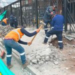 La municipalidad inició la construcción del Sendero Seguro de la av. Colón