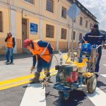 Más de 84.000 m² de vías han recibido señalización y mantenimiento en seis meses