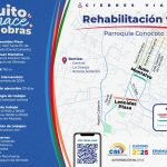 Las calles Leonidas Plaza y Juan Montalvo de Conocoto se rehabilitan desde el 16 de diciembre