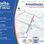 En Cumbayá se rehabilita la calle Diego de Robles