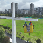 Cruz del Papa del parque La Carolina luce como nueva tras más de 25 años de abandono