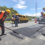 Treinta cuadrillas de la Epmmop han intervenido en más de 1.500 calles con trabajos de mantenimiento vial