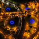 Con tecnología led, Quito se ilumina. Cinco intercambiadores se transforman