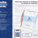 Arrancan obras para una movilidad segura en escuela de Calderón