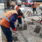Corredor Peatonal Seguro” de la av. 6 de Diciembre avanza en la acera del Estadio Atahualpa